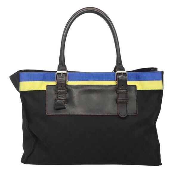 Loewe Anagram Black Canvas Tote Bag (Pre-Owned) - Picture 2 of 16